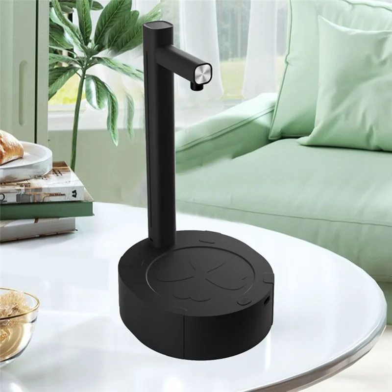 A94E-draagbare intelligente desktop elektrische waterdispenser fles vat gallonpomp USB automatische drinkwatermachine zwart