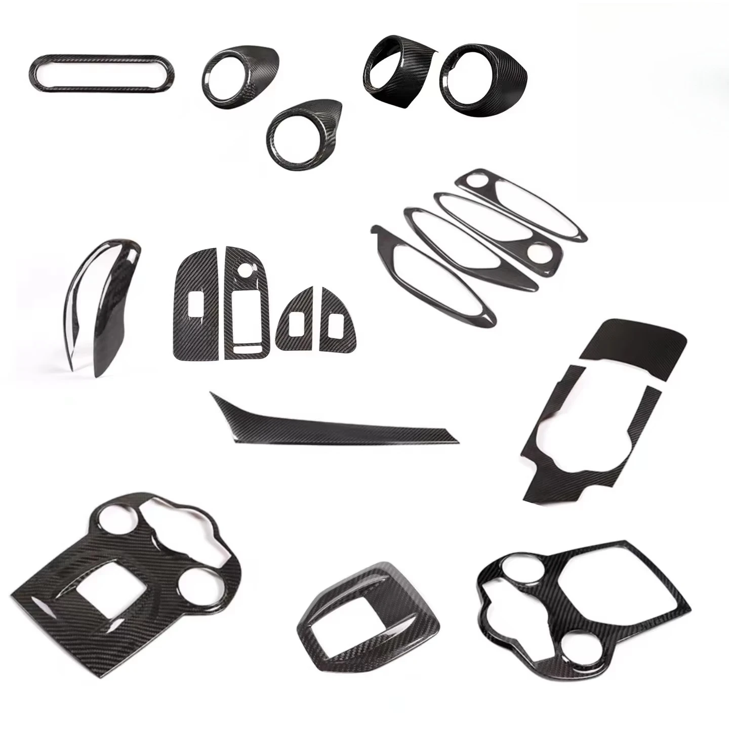

Alpha coefficient Romeo Giulia 2017-2019 Car trim kit Real carbon fiber interior