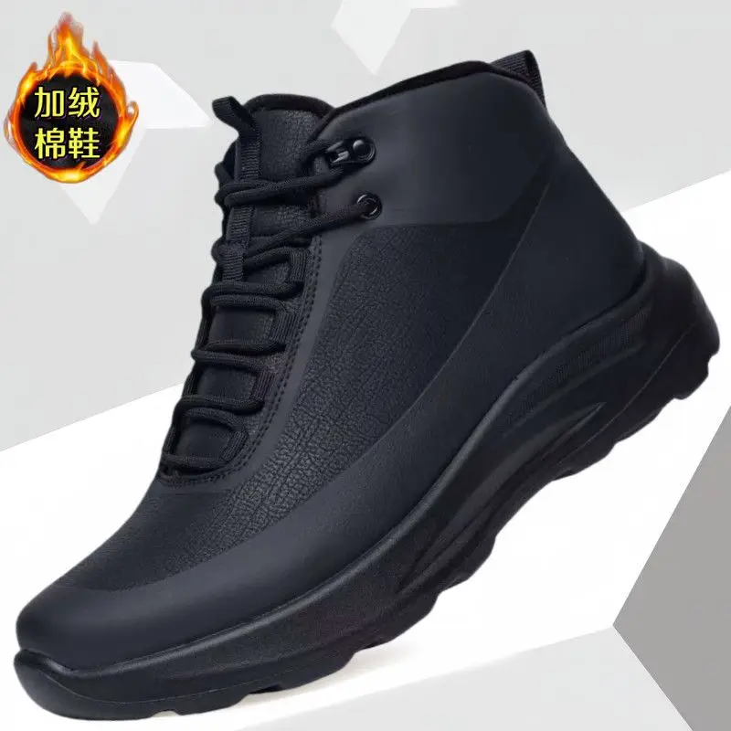 

Классическая брендовая обувь для скалолазания, мужские треккинговые кроссовки на резиновой подошве, мужские кроссовки с мягкой подошвой, теплая меховая прогулочная уличная обувь, мужская обувь