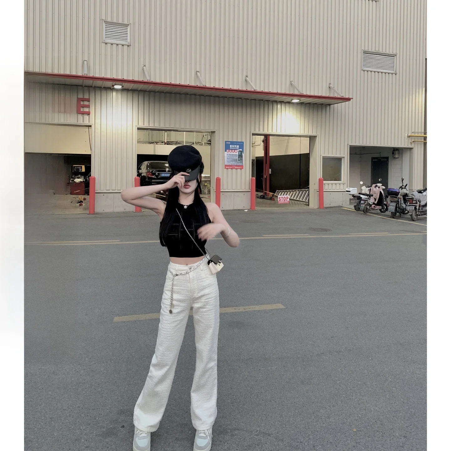 

Женские белые шерстяные джинсы с высокой талией, новинка весенней коллекции, прямые длинные брюки из денима, повседневный стиль