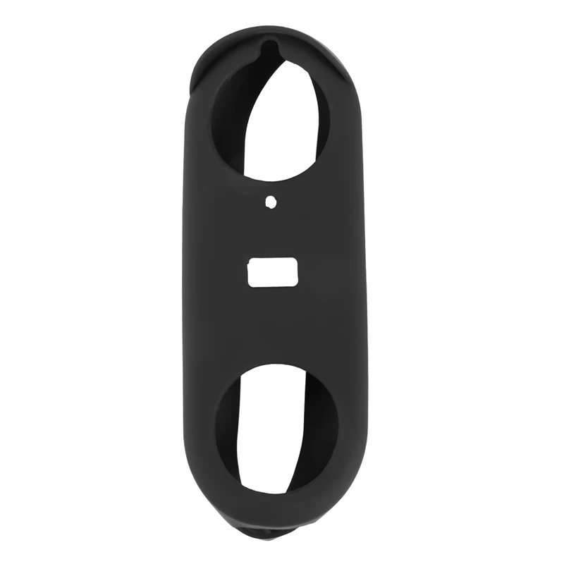 Silicone Case Designed For Google Nest Hello Doorbell Cover (Black) - Full Protection Night Vision Compatible