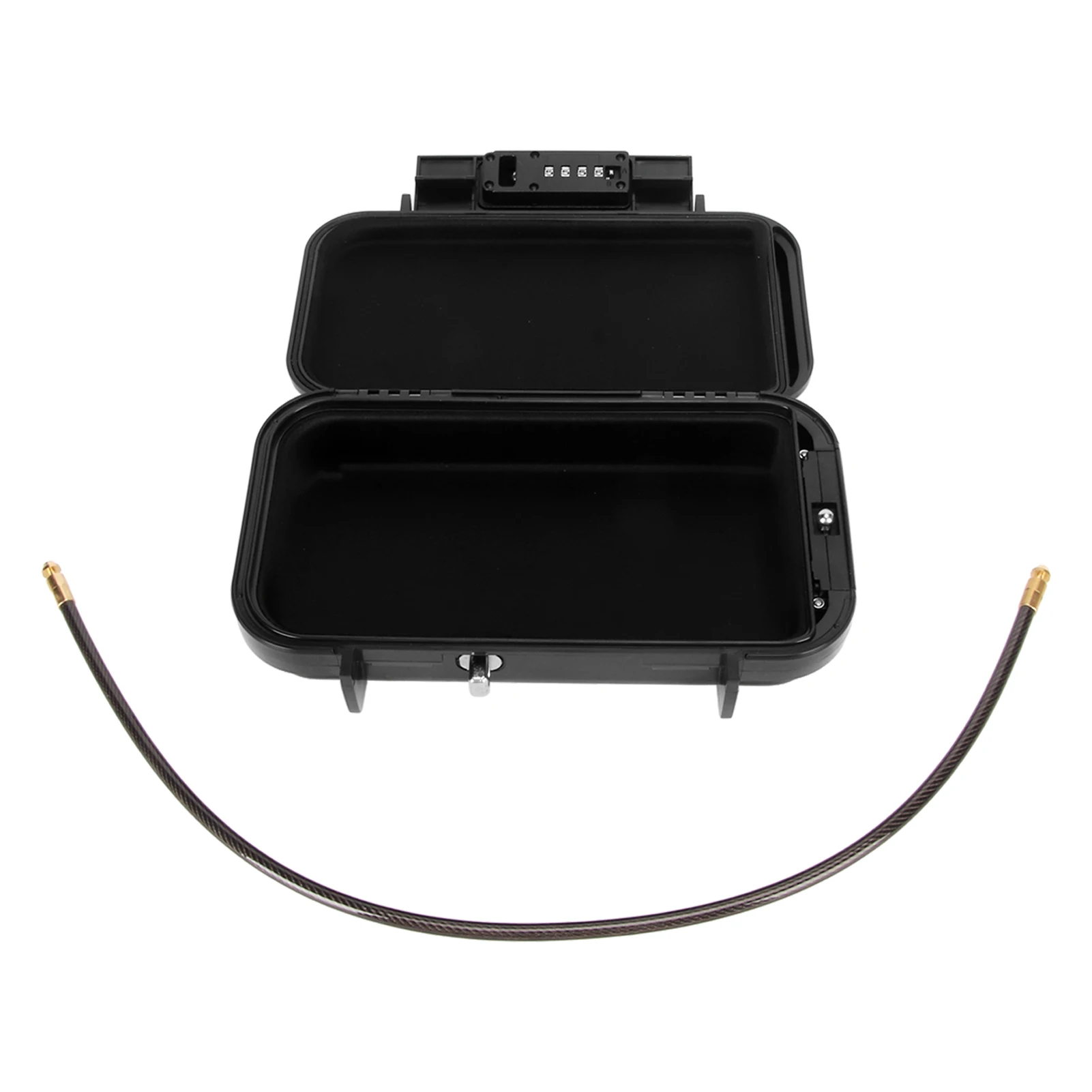 

Портативный сейф с 4-значным паролем, водонепроницаемый мини-пляжный дорожный сейф со стальным тросом для деловых целей для гостиничных номеров