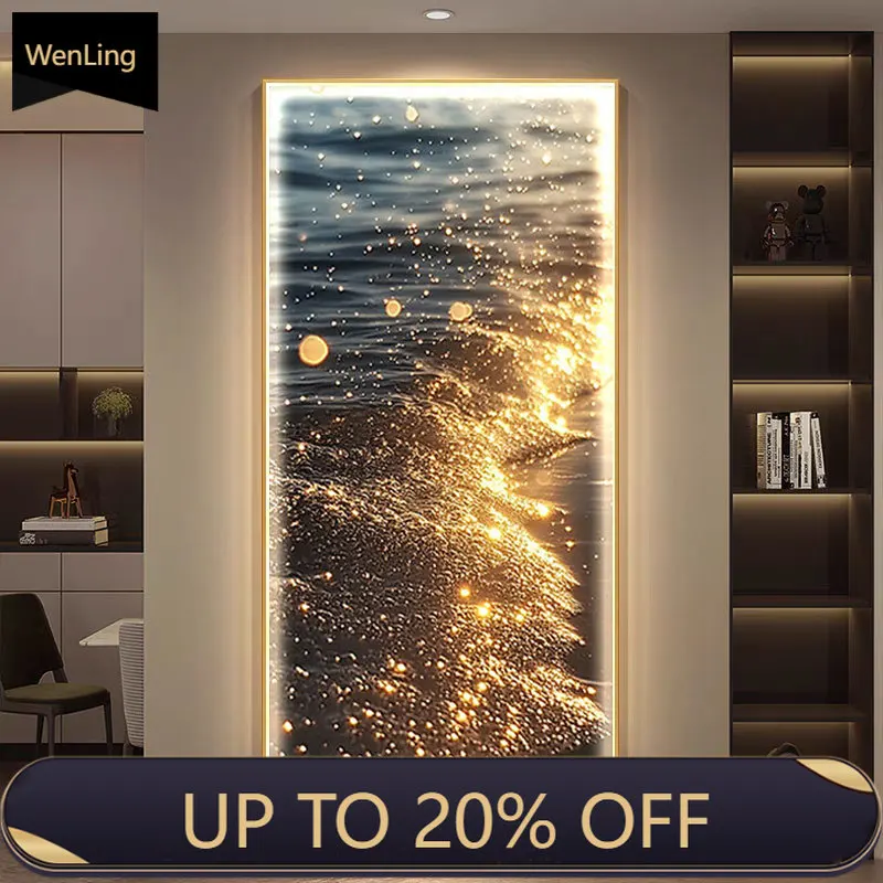 2025 New Model Hyundai Luxurious Entrance Hall LED Wall Lamp High-end Feel Corridor Passage Entrance Wall Lamp Painting