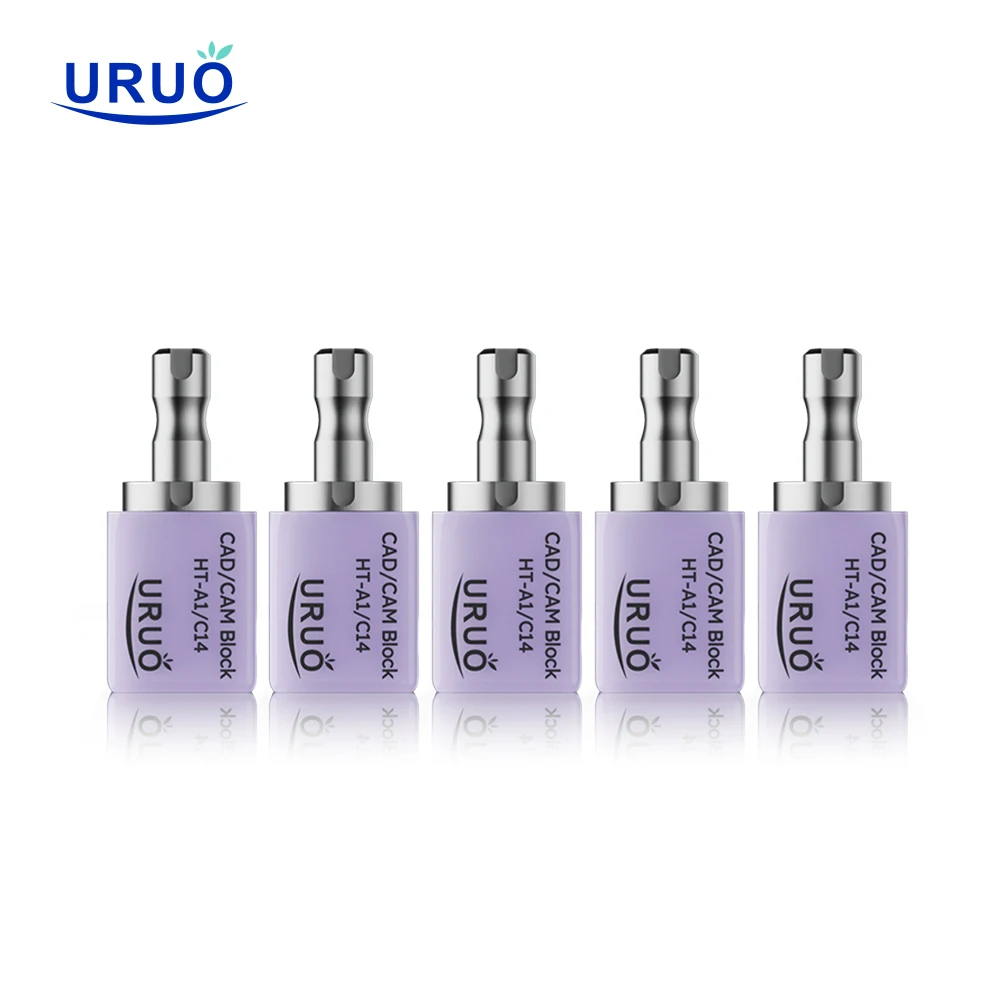5pcs/box Dental Lithium Disilicate C14 Sirona Cere System Glass Ceramics Block 18*15*13mm LT/HT/MT VITA 16 Colors for Chari-side