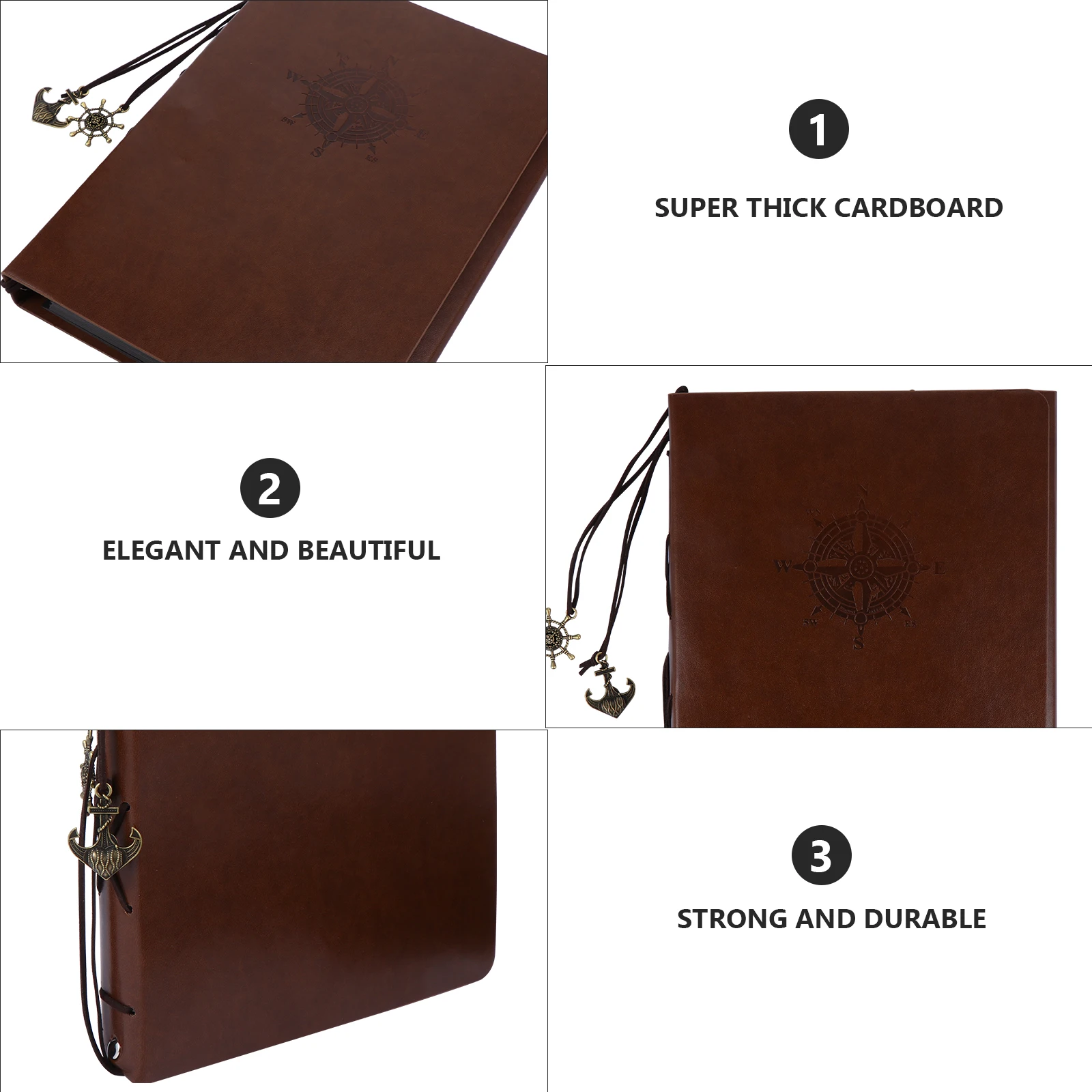 ألبوم صور ريترو كتاب القصاصات خمر بو الشعرية DIY صورة الذاكرة اليدوية ذاتية اللصق