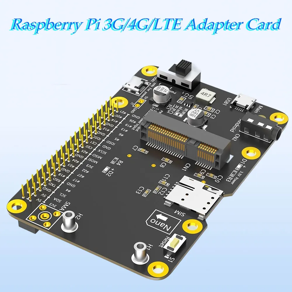 ADT-Link Raspberry Pi 3G/4G/LTE Network Adapter Card Mini PCIE USB 2.0 Raspberry Pi Network Expansion Card for Laptop