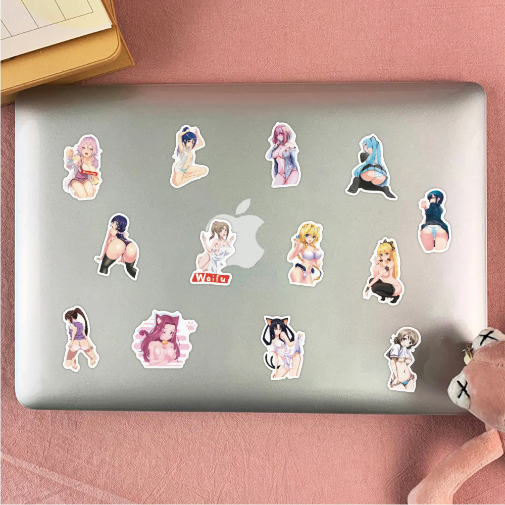 10/30/50/100/150pcs Sexy Girls Anime Stickers Waifu Hentai Stickers Laptop Skateboard Car Luggage Motorcycle Waterproof Decals