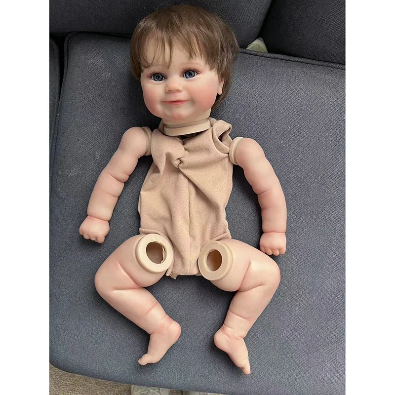 19inch Maddie Reborn Doll Kits Unassembled Already Painted Doll Parts with body and eyes Lifelike Soft Touch Flexible Reborn Kit