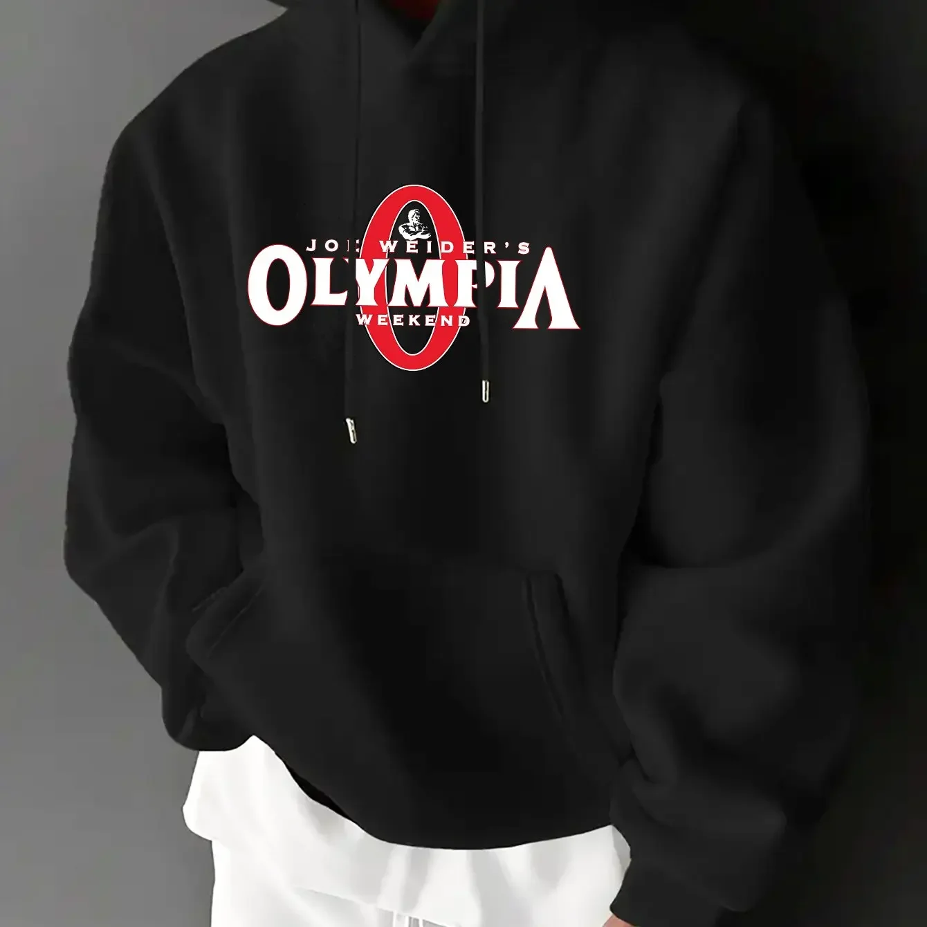 

Men's New Trendy Hoodie with Competition Culture and Champion Trophy Casual Daily