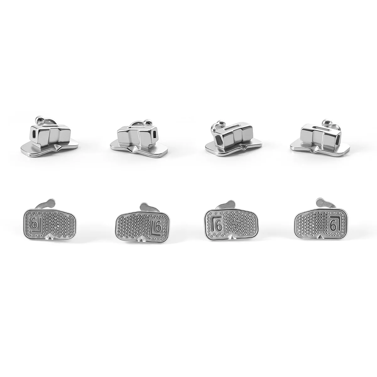 80 teile/schachtel Dental Kieferorthopädische Bukkalröhrchen MIM Monoblock Mesh Basis Split für 1st 2nd Backenzähne Bindung Nicht-Cabrio – Detail 4