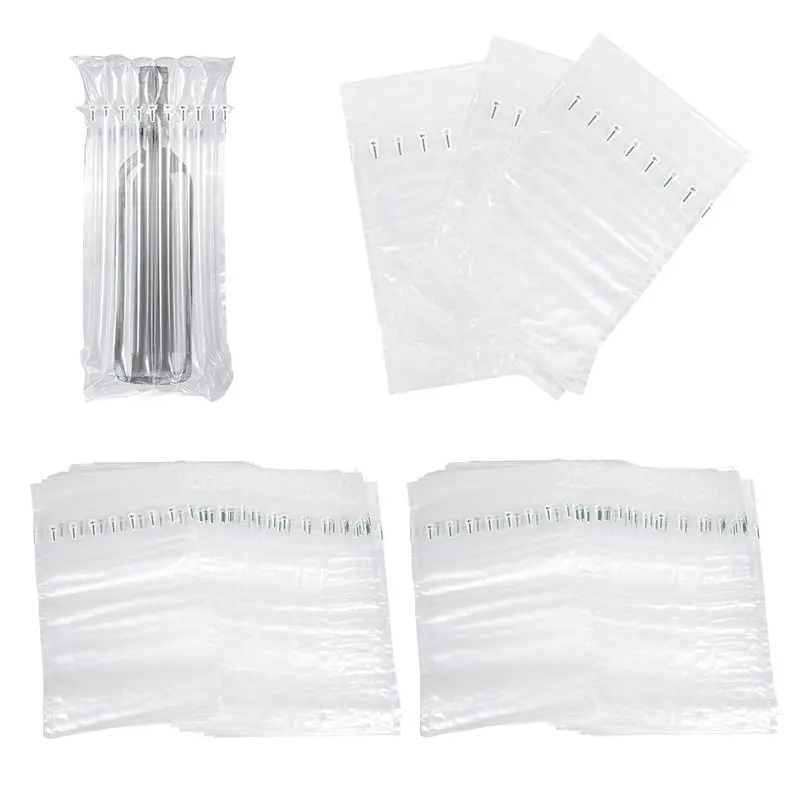 A51M-Reusable Air Column Cushion Sleeves(50-Pack), Inflatable Wine Bottle Protector For Safe For Transport Bag