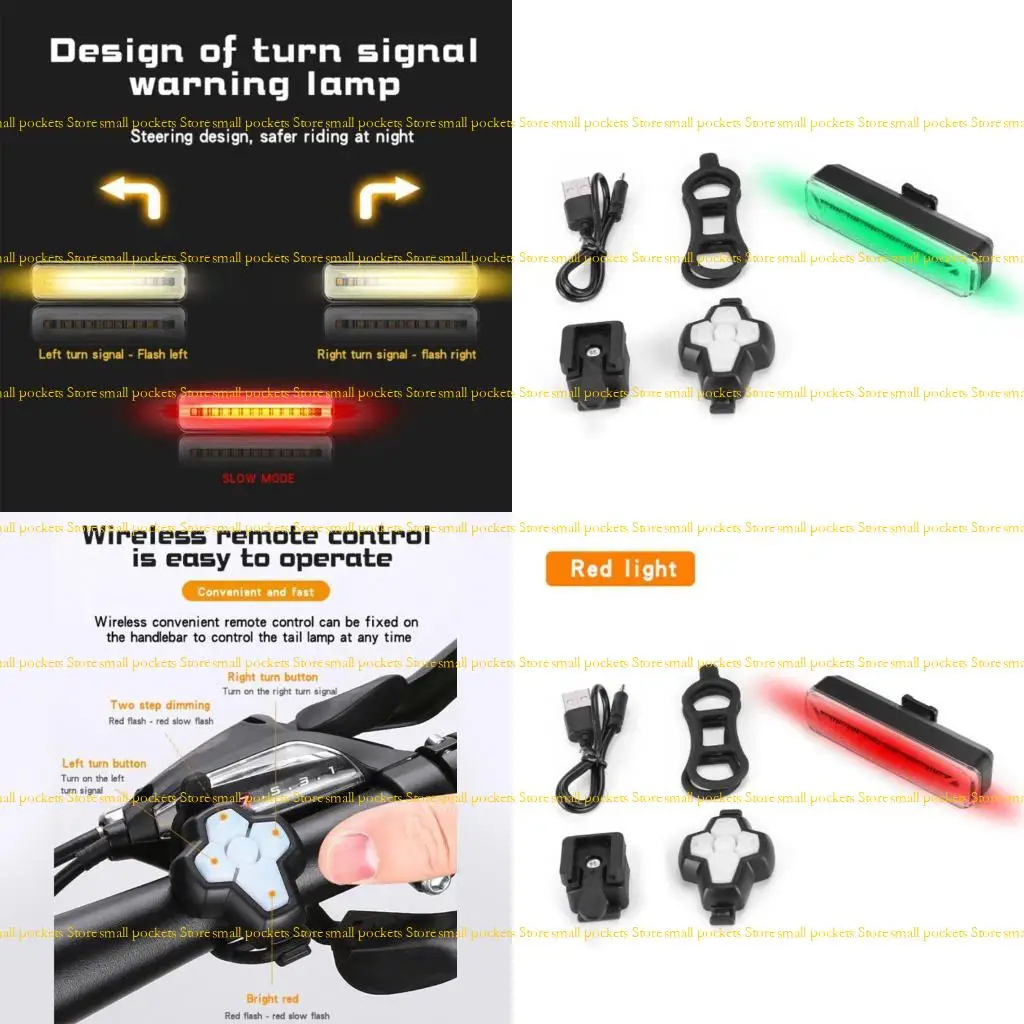 R1WD – clignotant vélo, feu arrière Rechargeable par USB, voyant d'avertissement Cool pour vélo montagne