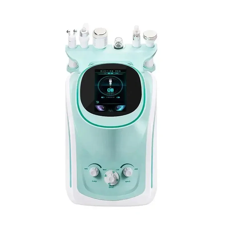 

2025 Новейший анализатор кожи 6-в-1 для очистки лица, водный кислород, косметическое устройство для домашнего использования в спа-салоне