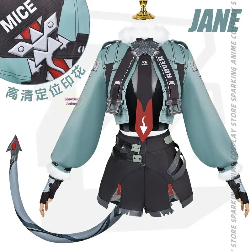 

Zenless Zone Zero Jane Doe Cosplay Costume Uniform Jacket Tail New Eridu Halloween Christmas Party Women Girls Role Play Props