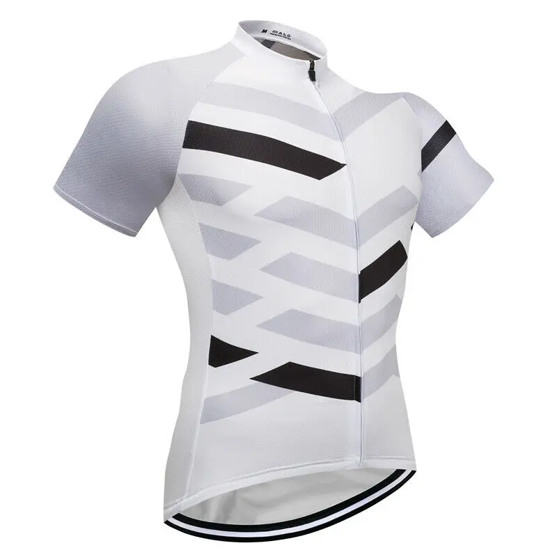 White Cycling Wear Short Sleeve Sweater Road Shirt MTB Bike Top Motocross Jersey Wind Clothing Layer Sports Jacket Pocket Diy