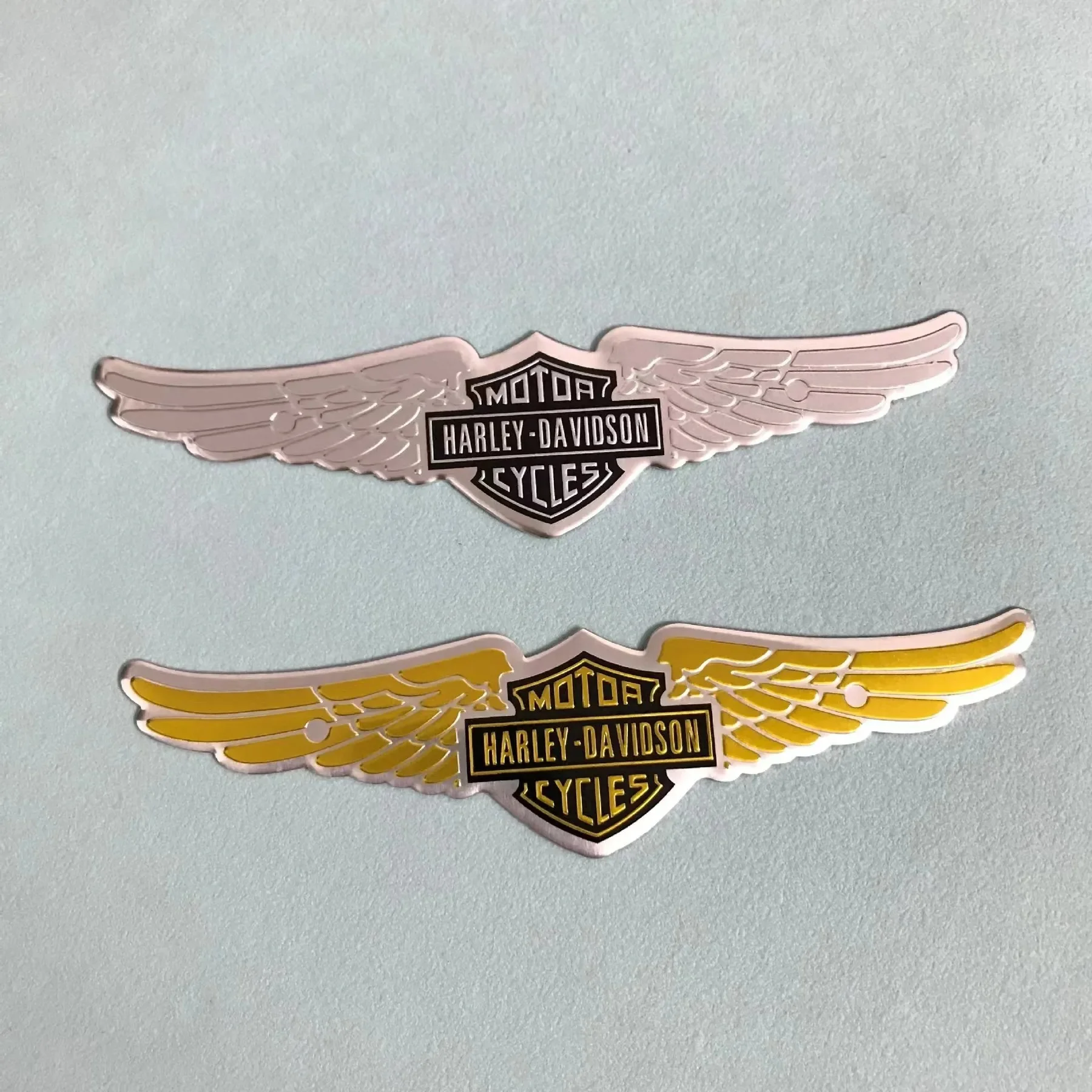 Harley-Davidson motorcycle metal labeling Large 100/105/110th anniversary model wing aluminum sticker tail label