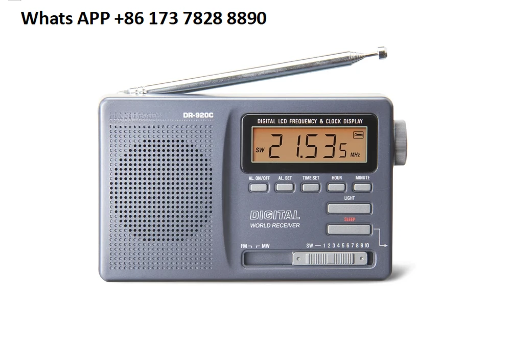 Radio DR-920C Campus Broadcast Portable Multi-band Digital Display Clock Control for Student Exams