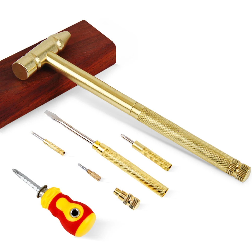 

Multi-function Multifunctional Copper Hammer Screwdriver Combination Tool Screwdrivers