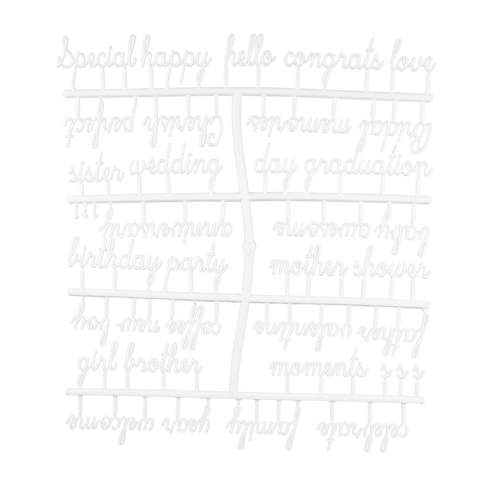 2 conjuntos de letras de boletim de plástico branco para placas de cartas acessórios de mensagem diy decoração do alfabeto