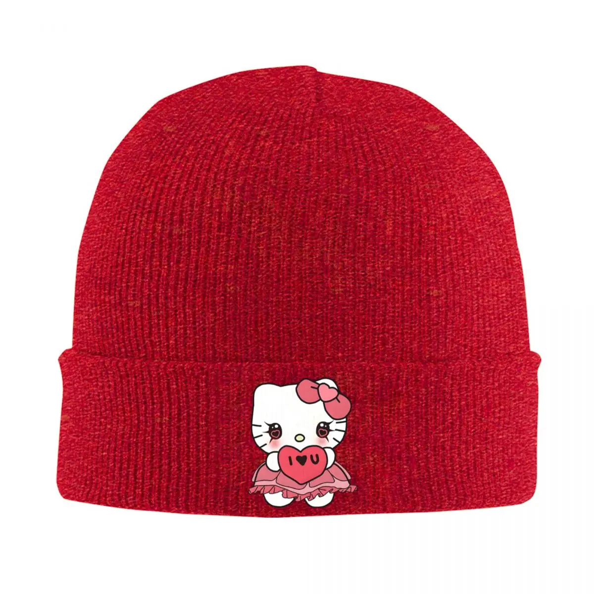 Hat Hello Kitty Valentine Plush Fashion Caps For Men Women Hello Kitty Skullies Beanies Ski Caps Cotton Bonnet Hats