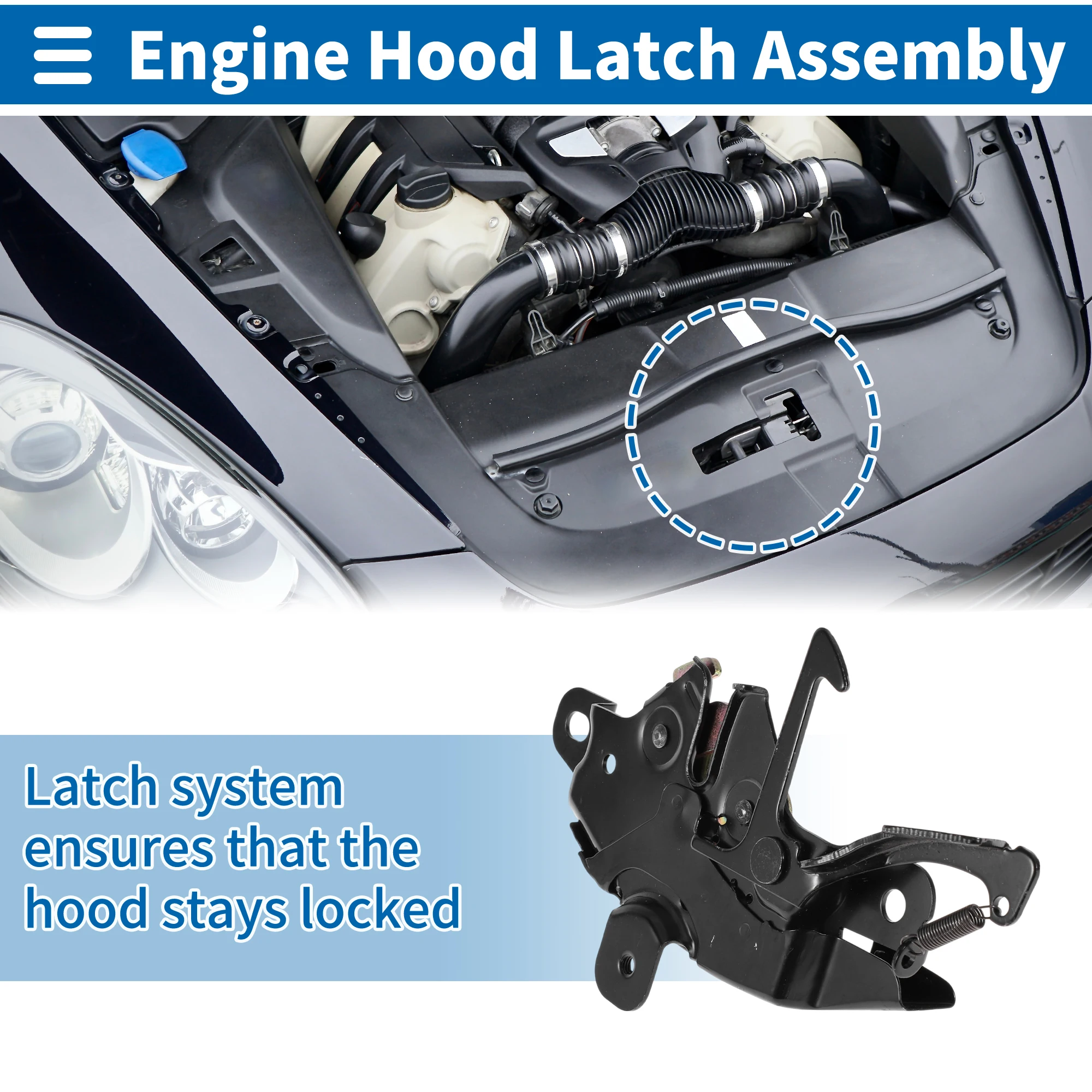 

UXCELL Защелка капота в сборе для Toyota 4Runner 1991-1995 гг. Разблокировка замка капота двигателя No 5351035050