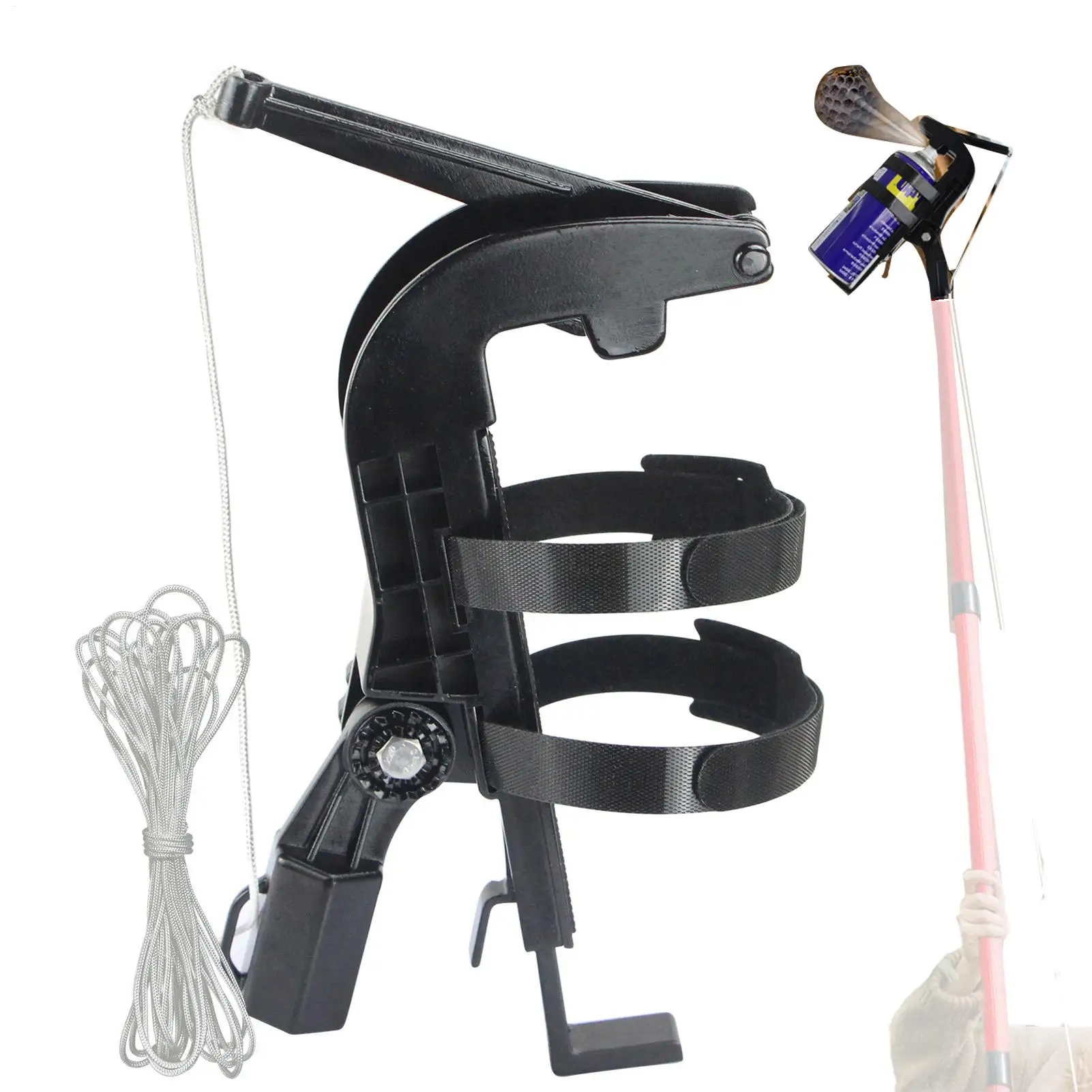 Adjustable Spray Can Extender, Gas Tank Wand Adapter with Angle Bracket for Garden Yard Greenhouse Wasp Hornet