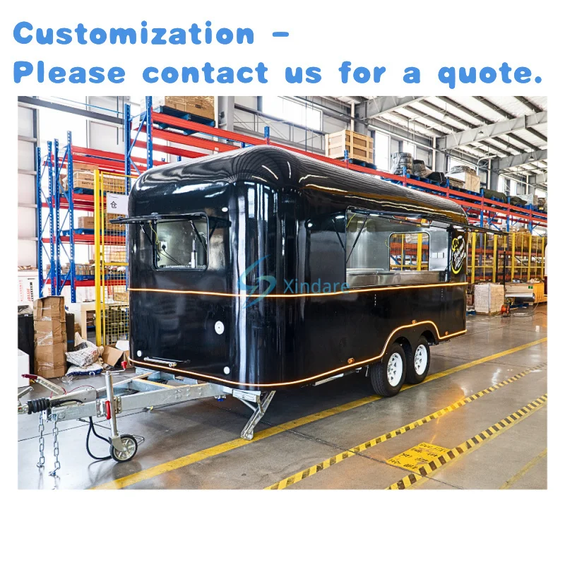 

custom.Street Food Fully Equipped Mobile Bar Pizza Hot Dog Stand Coffee Cart BBQ Trailer Food Stall Concession Food Trailer