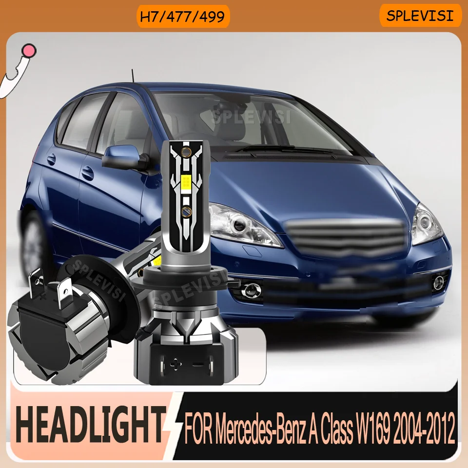 High-Performance Waterproof h7 LED 12v Headlight For Mercedes-Benz A Class W169 2004 2005 2006 2007 2008 2009 2010 2011 2012