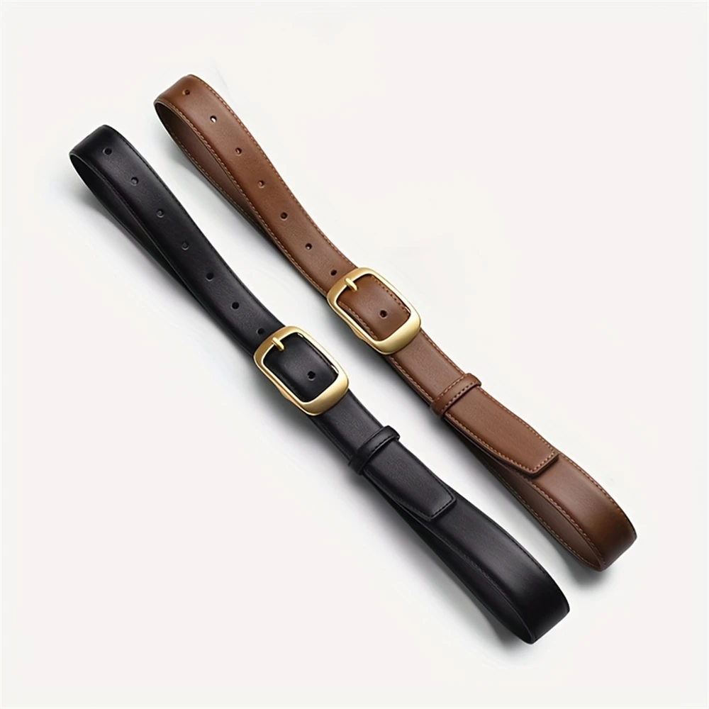 أحزمة جلدية نسائية للجينز حزام السيدات سبيكة معدنية دبوس مشبك حزام الموضة