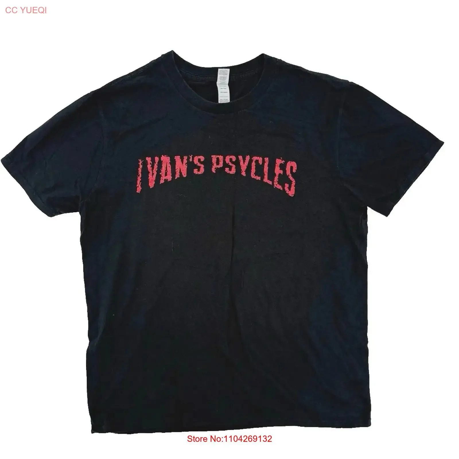 Size M Vintage Ivan s Psycles Honolulu Hawaii Biker T Shirt Black 100 Cotton vintage Washed streetwear fashion Versatile