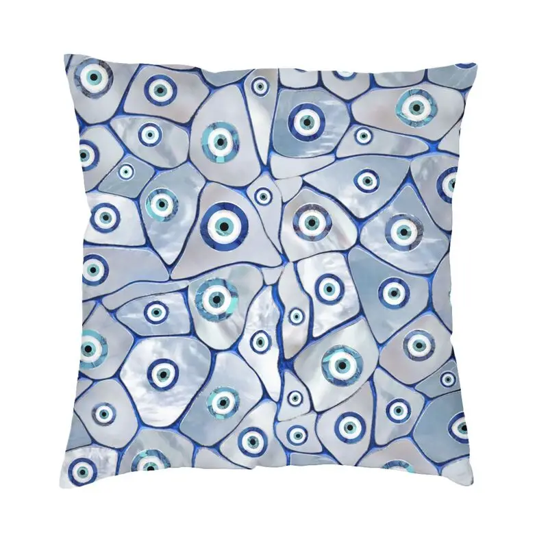 Mother Of Pearl Evil Eye Pattern Luxury Pillow Cover Bedroom Decoration BohemianAmulet Car Cushion Case Decorative Cushions