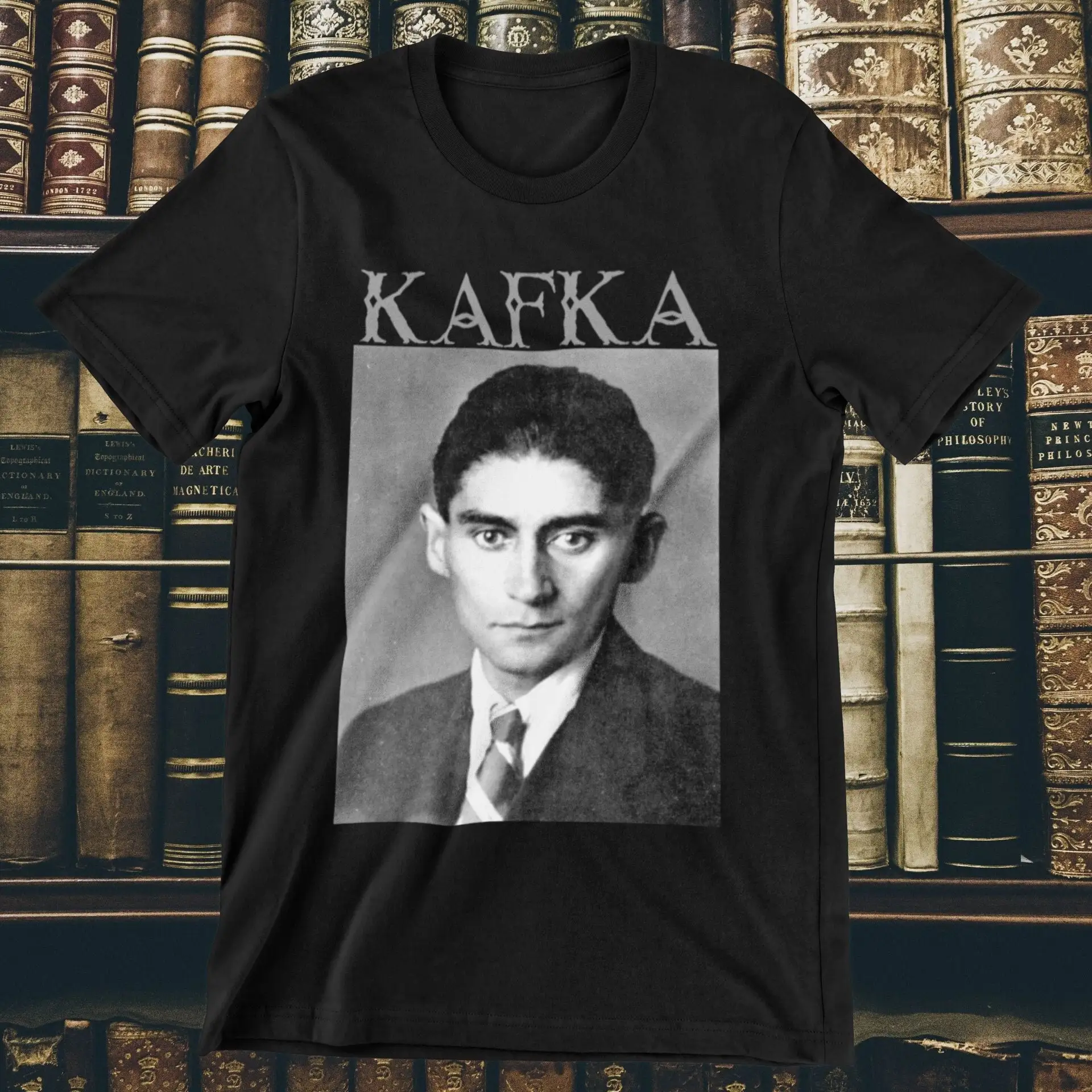 FRANZ KAFKA SHIRT Metamorphosis Trial Writer Author T-shirt