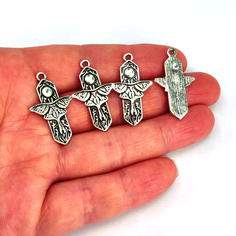 5pcs New DIY Bird Moon Tree Pendant Charm for Women Man Accessories