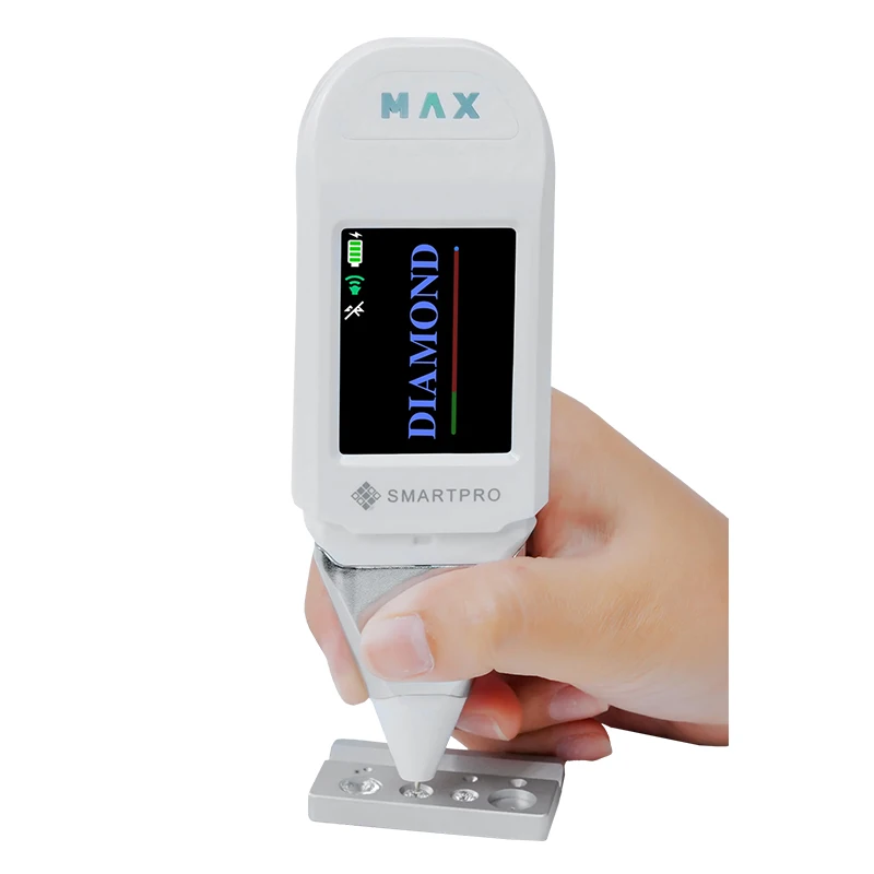 Smartpro MAX 5-in-1 Handheld Diamond Tester Identifies Natural/Lab-Grown/Moissanite/CZ/Simulants 0.02ct+ Tests Loose & Mounted