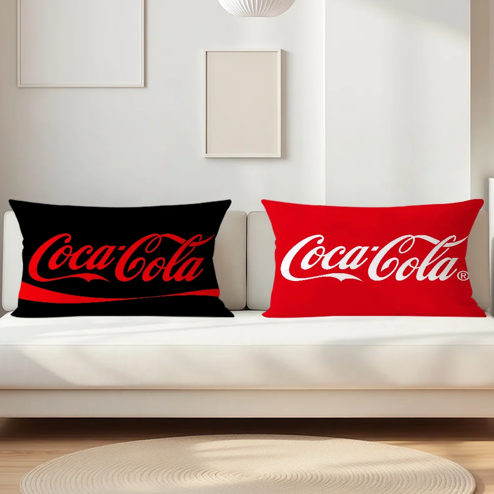 Fashion Print C-Coca C-Cola Pillow Case Suitable For Decorating Homes Bedrooms Children Room Sofas And Other Places