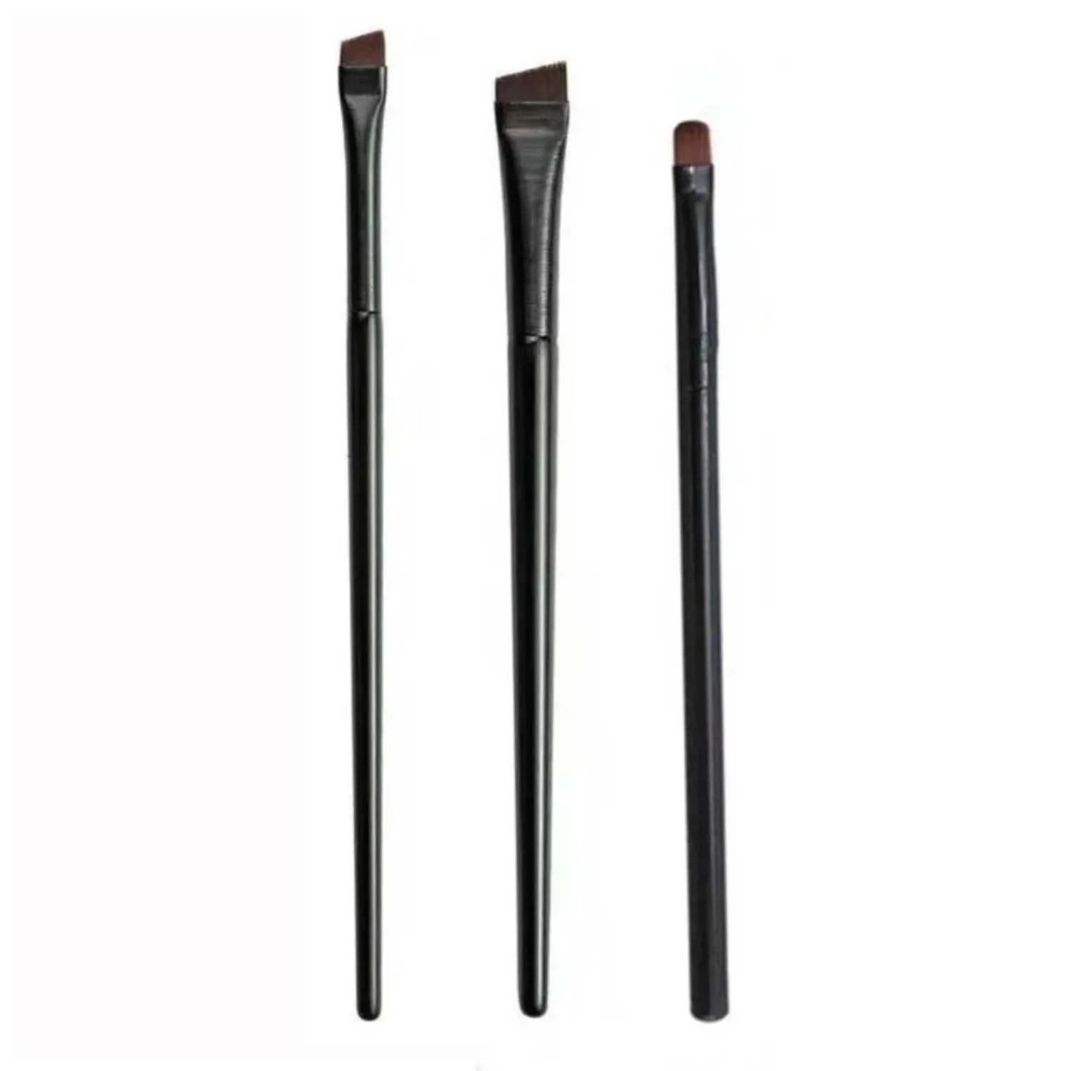 3PCS Eyeliner Eyebrow Contour Makeup Brush Super Soft Fiber Comfortable Grip Soft And Natural Makeup Application Eyeliner Brush