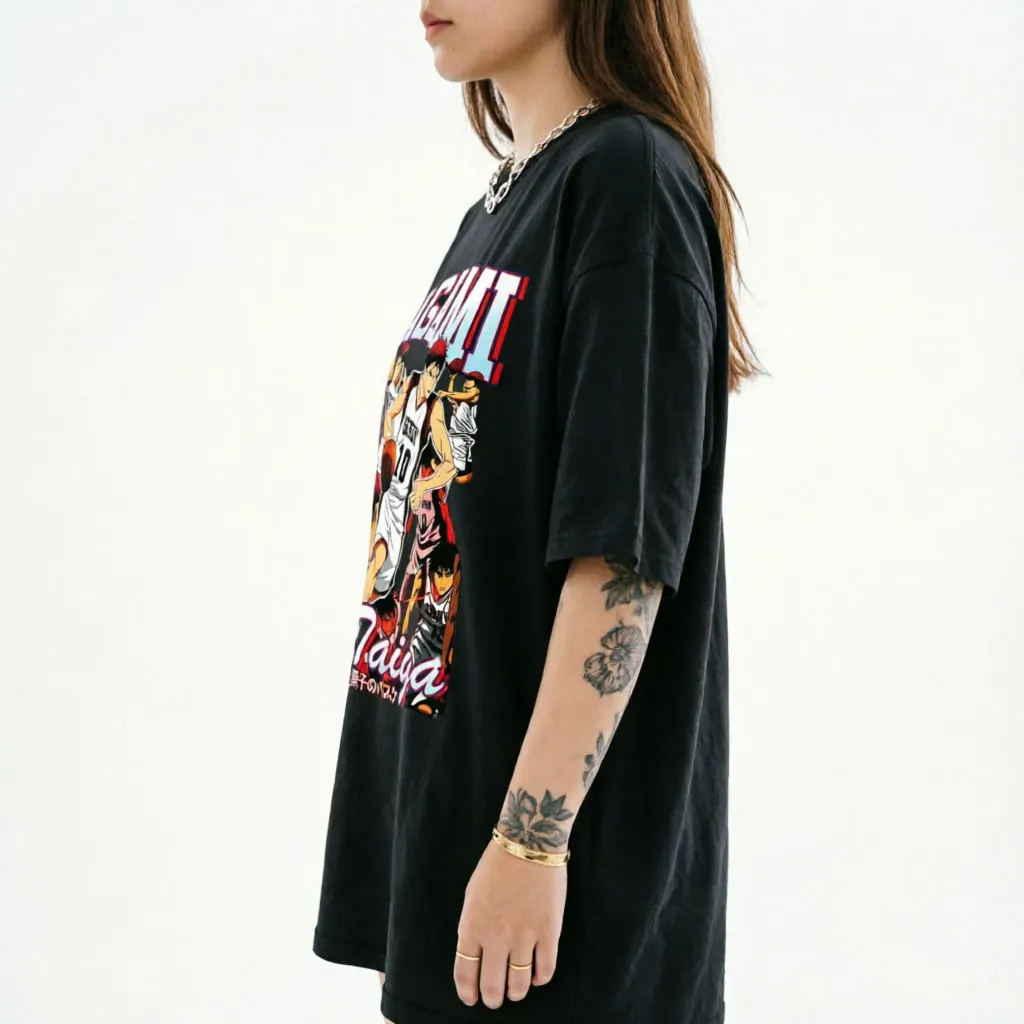 Anime Kurokos Basketball Kagami Taiga Graphic T-shirt Summer Men Women Manga Fashion Streetwear Male Vintage Oversized T Shirts