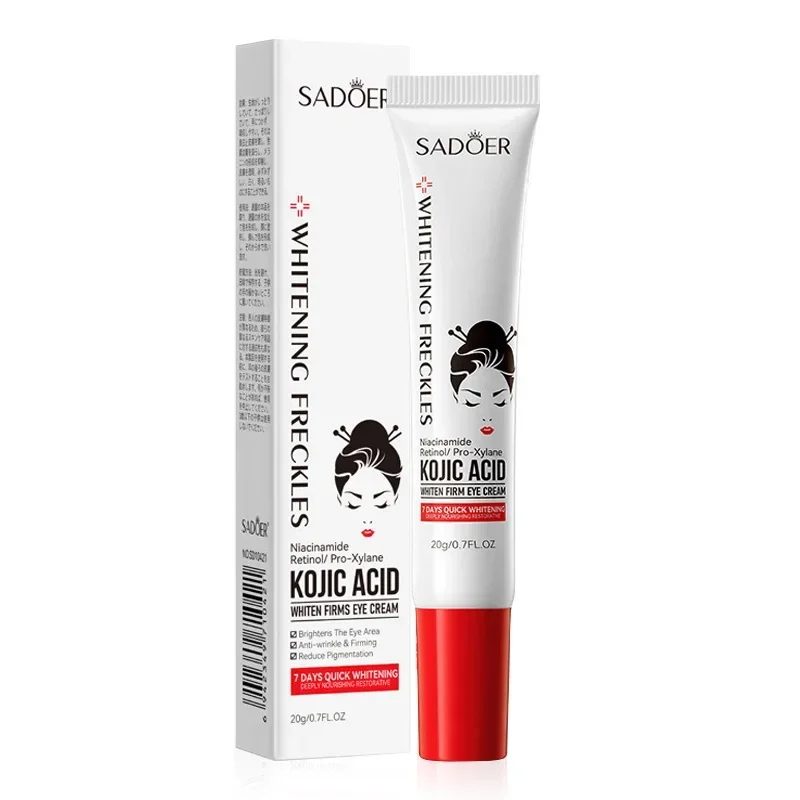 

SADOER Kojic Acid Retinol Eye Cream Anti Dark Circles Remove Eye Bags Moisturizing Firming Beauty Eyes Skin Care Products