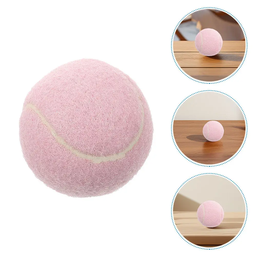 

5Pcs Stylish Light Pink Beginner Tennis Balls for Soft Bouncy Elastic Training Playground Practice Play Youth Starter