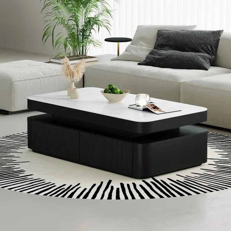 

Unique Modern Coffee Table Industrial Luxury Designer Simple Minimalist Big Size Side Table Decoration Couchtisch Home Furniture