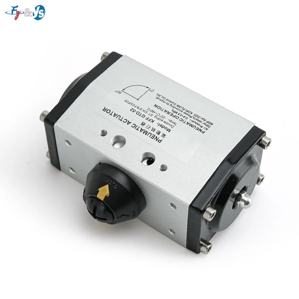 90 Degree Rotary Air Actuator for Ball/Butterfly Valve, GTD-52 Double Acting Pneumatic Actuator,  0.4-0.7MPa Valve Actuator