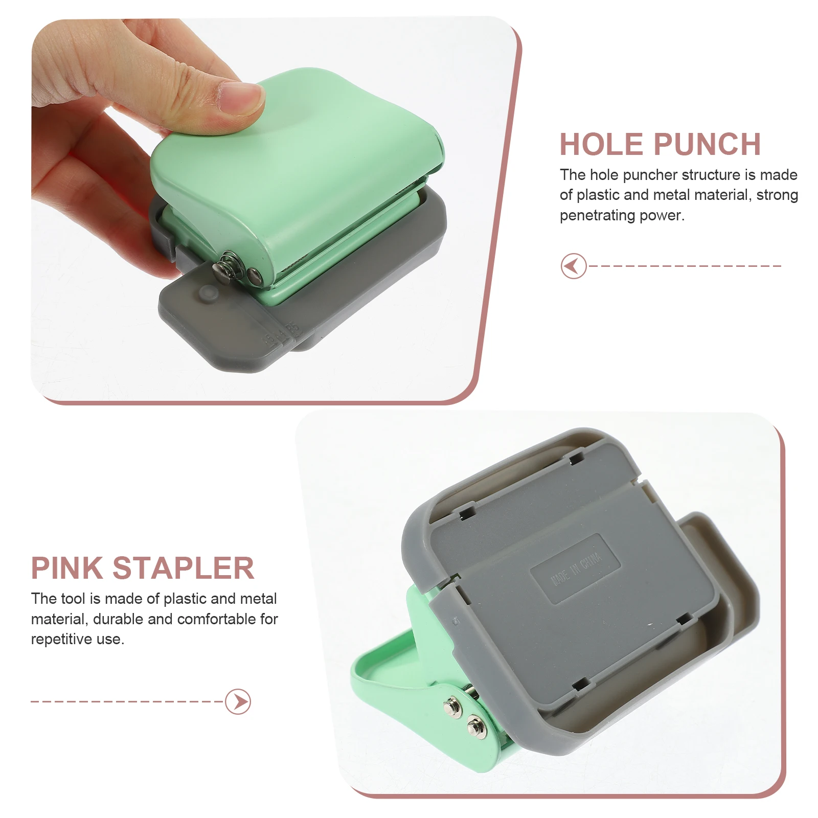 

Manual 6-Hole Puncher Adjustable Paper Punch Tool For Office Diyloose Leaf Hole Puncher For Paper Sheets