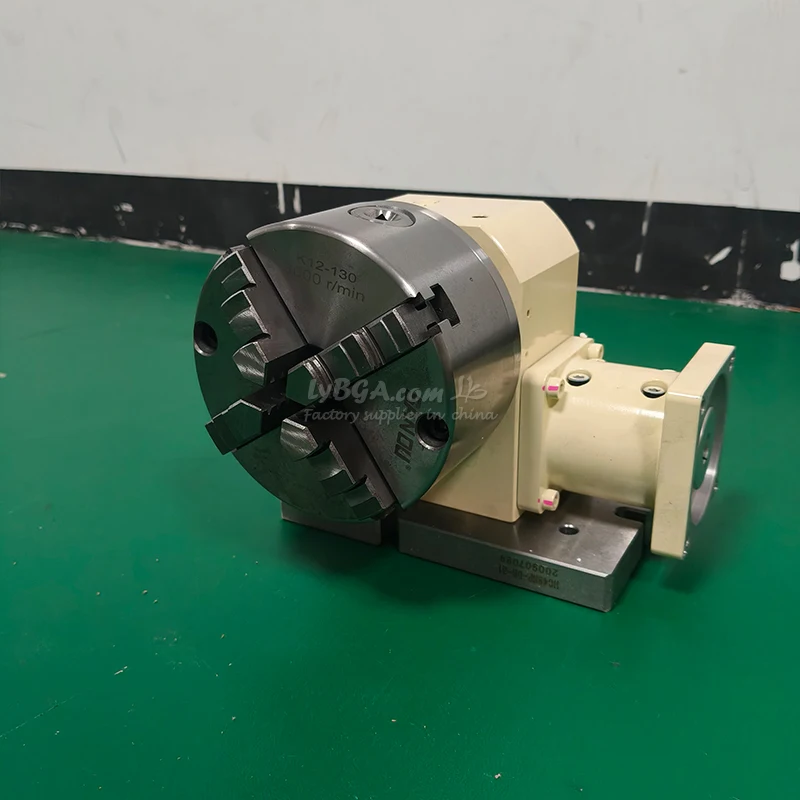 Vertical Horizontal Dual-purpose CNC Dividing Head TL110-15-130A CNC Rotary A-axis Roller Cam Gearbox With Chuck 130mm 3-jaws