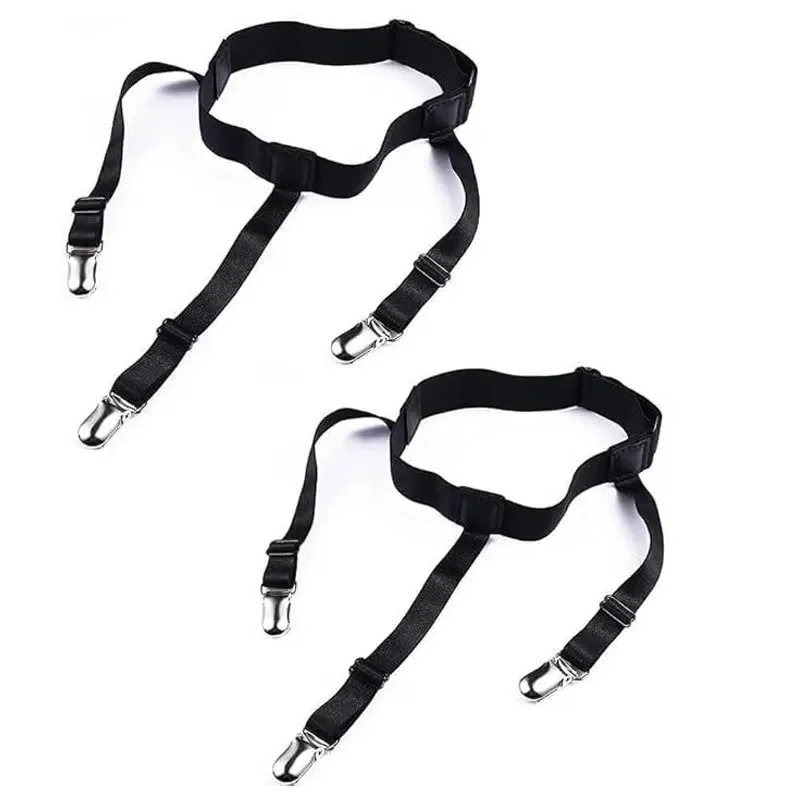 1Pairs قميص رجالي يبقى حامل حاملي قميص قابل للتعديل لرباط الدس وحامل تأمين موقف القميص للرجال #6