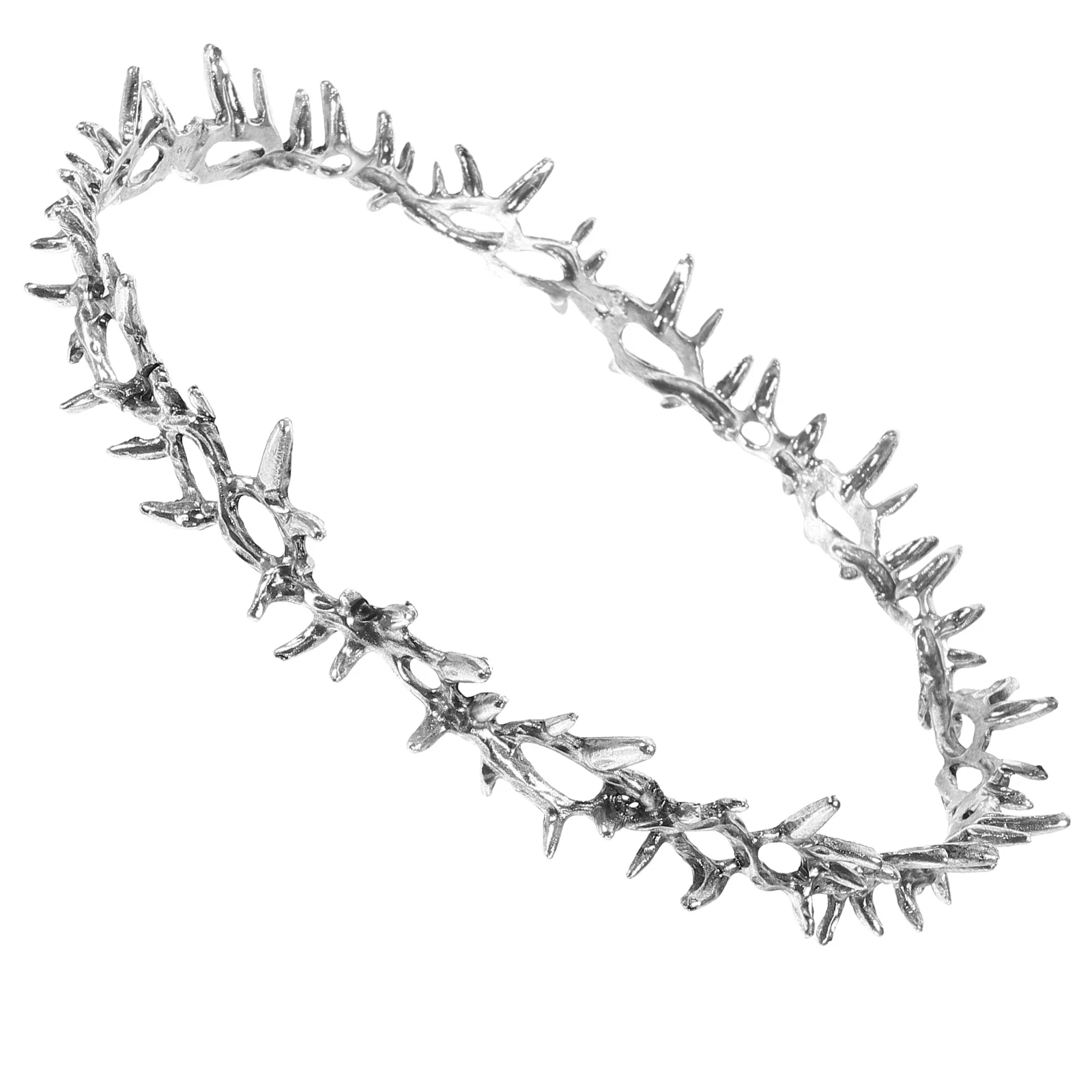 

Crown of Thorns Party Hair Accessories Ancient Silver Tiaras for Women Bridal Girls Wedding Bride Headdress Headband Crowns