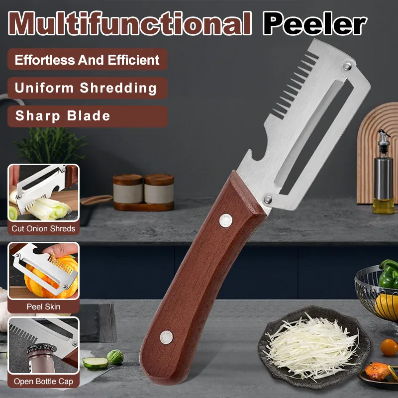 Stainless Steel Peeler Kitchen Fruit Peeling Tool/Slicer Blade Multipurpose Peeler/Sharp High Efficiency Design For Home Cooks