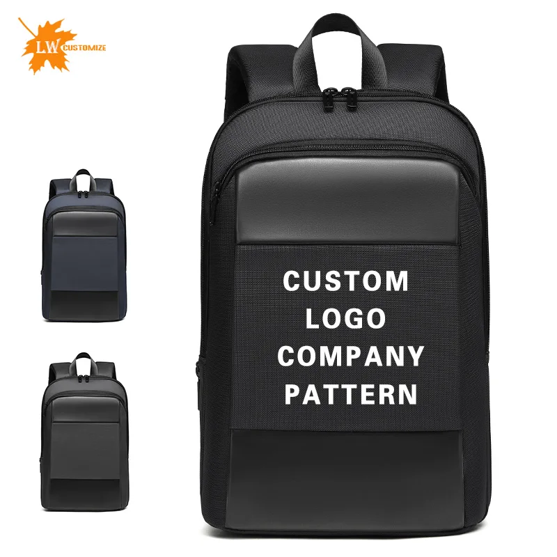 Custom Laptop Backpack Logo Business Computer Waterproof Backpack Company Gift backpack Personalized Printing Pattern
