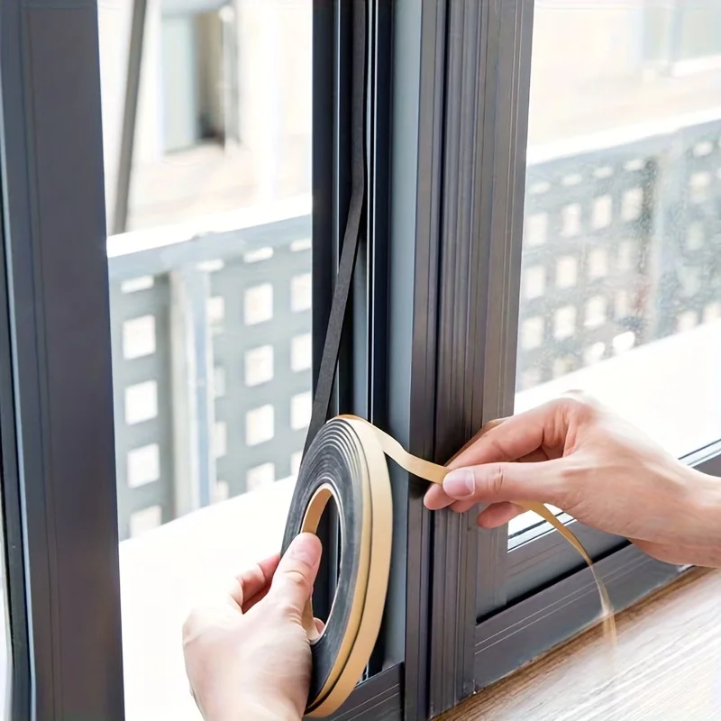 2Rolls Universal Sealing Tape, for Doors, Windows, Speaker Boxes, Automobiles, for Sound Insulation, Compatible with Wood, Metal
