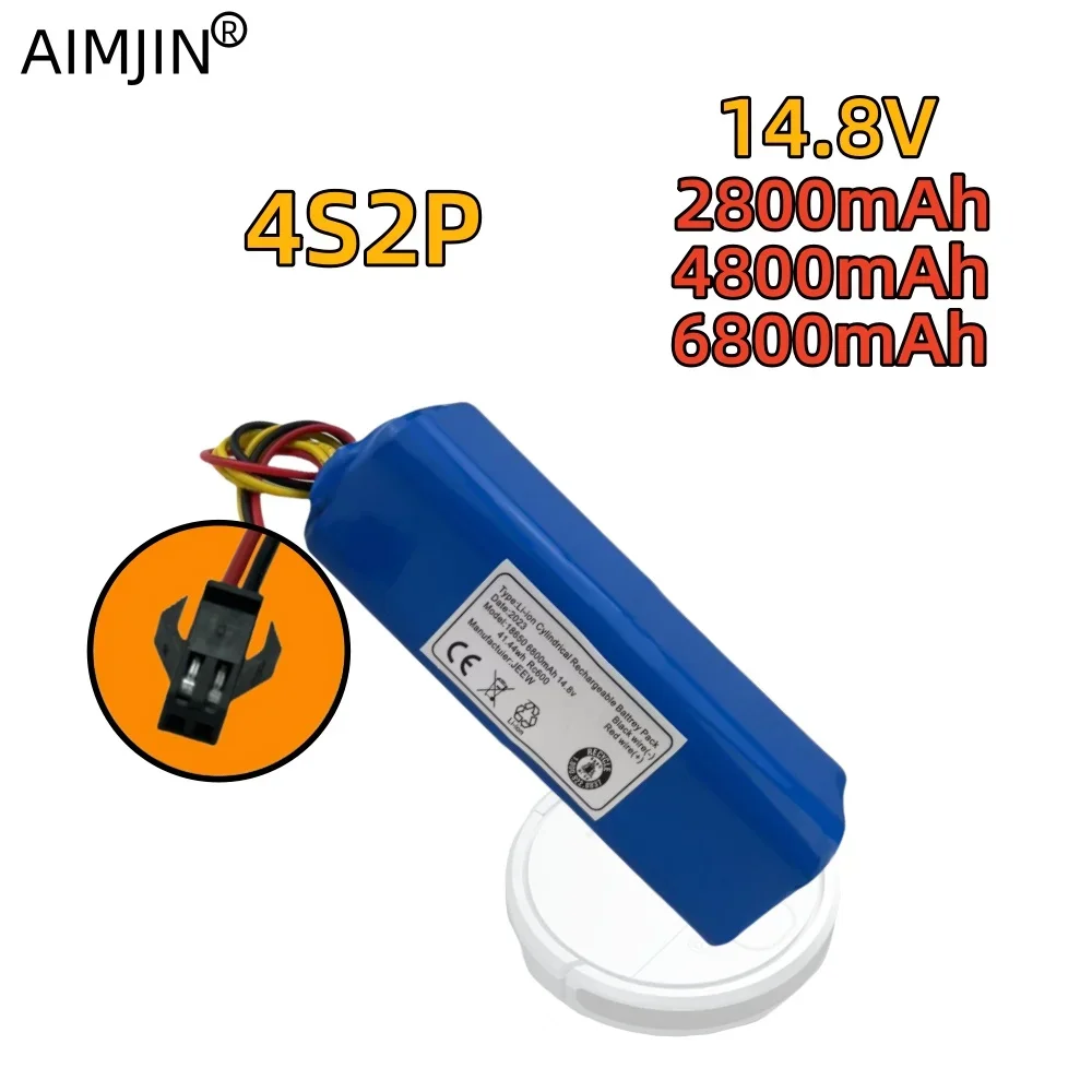 

14.8V 2800/4800/6800mAh for Xiaomi series robot vacuum cleaners, sweepers, rechargeable lithium battery pack