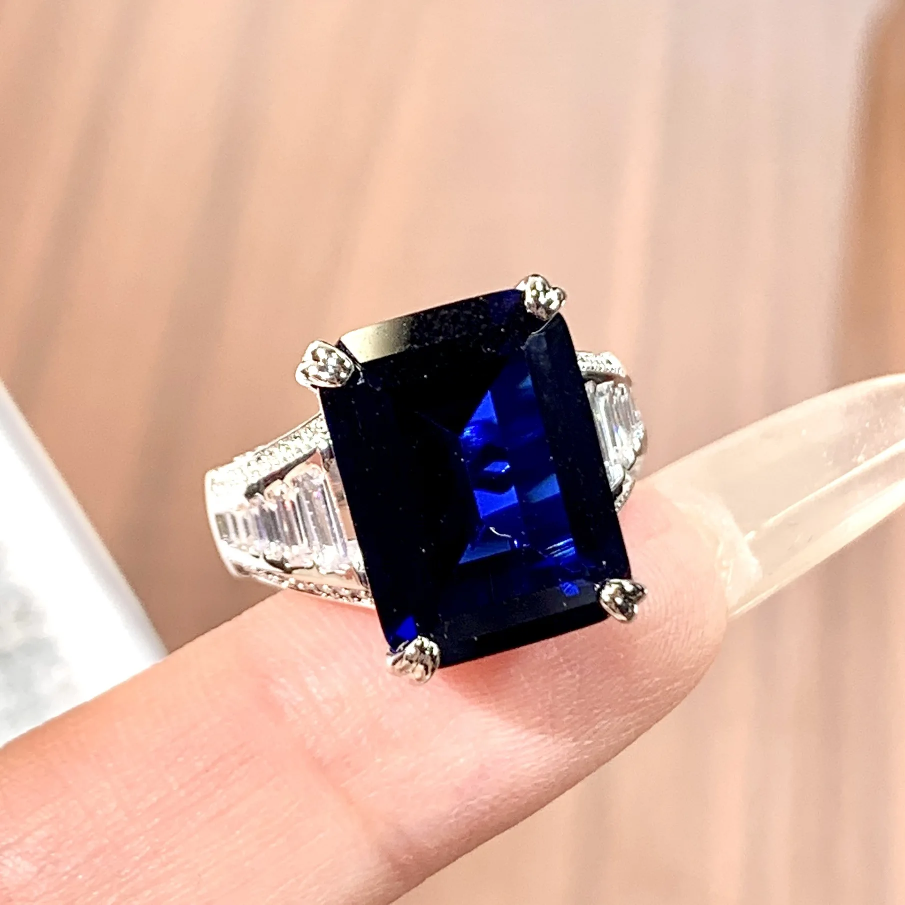 European and American best-selling cultivation gem open-ended adjustable ring, small-scale high-end style ring for women